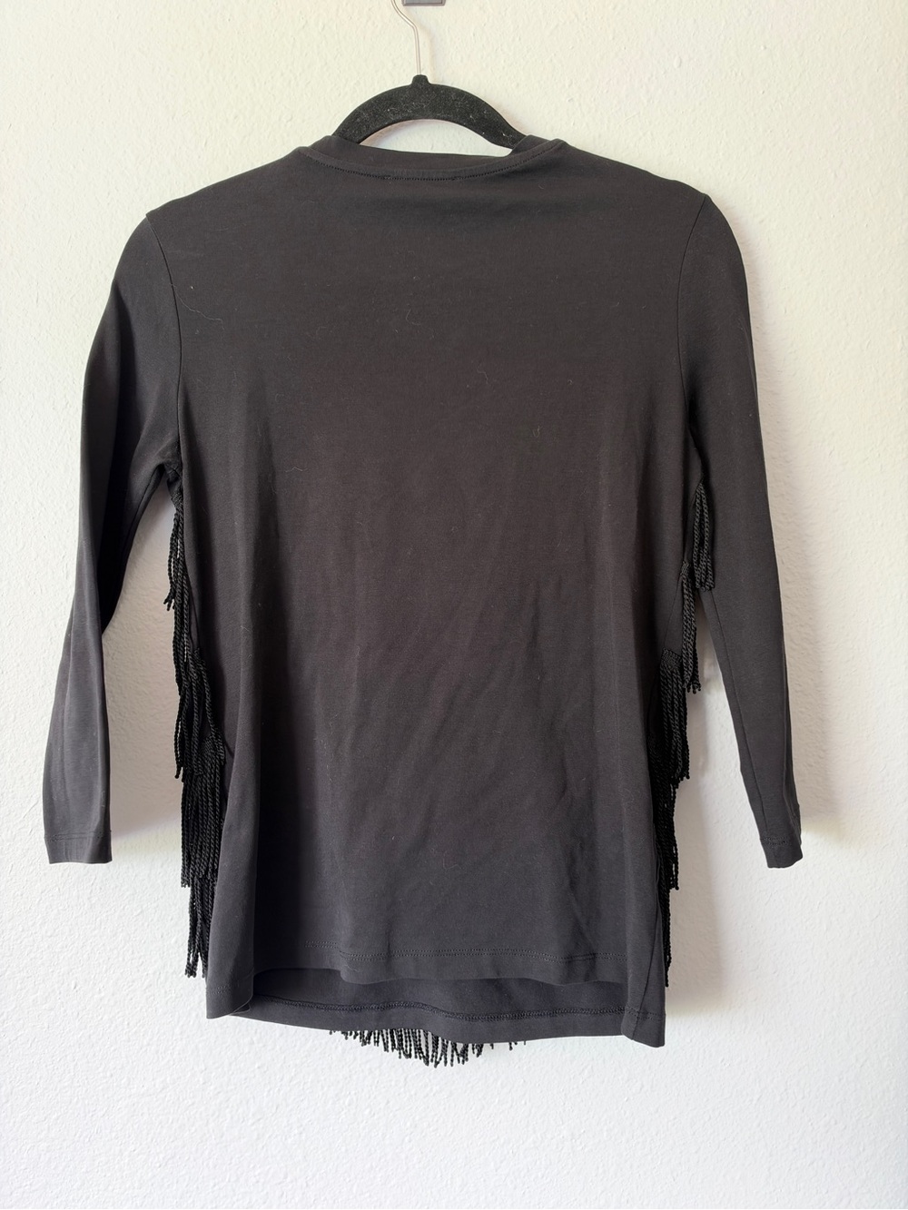 Vintage Y2K Diesel Fringe Top Women Black - Picture 2 of 2